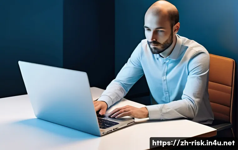 데이터 복구 및 삭제 보안 이슈 - **Prompt 1: The Illusion of Deletion**
    "A person, fully clothed in smart casual attire, sits at ...