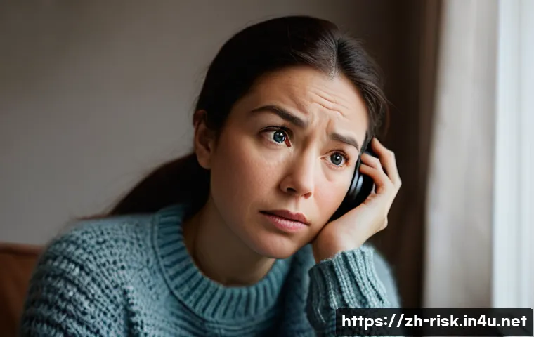 보이스 피싱 최신 동향 - **Prompt for AI Voice Scam Scenario:**
    A close-up portrait of a woman in her early 30s, sitting ...