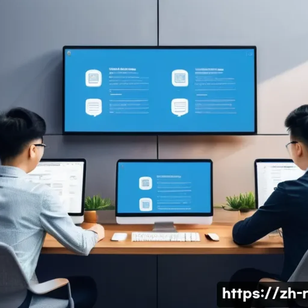 모바일 앱 보안 감사 체크리스트 - A modern office setting showing a diverse team of Chinese developers collaboratively managing mobile...